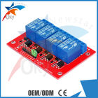 5V / 12V 4 โมดูลรีเลย์ช่องสัญญาณ / บอร์ดขยายสำหรับ Arduino (บอร์ดสีแดง)