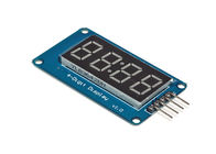 สี่บิตจอแสดงผล LED นาฬิกา 4 Pins 42 * 24 * 12mm Level Control Interface