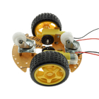 UNO R3 2WD สมาร์ทหุ่นยนต์รถแชสซี Kit Kit ABS ล้อสากลสำหรับ STEM การศึกษา