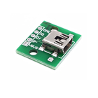 อิเล็กทรอนิกส์ A Rduino เซนเซอร์โมดูล USB เพื่อจุ่มไมโคร USB หัวมินิ 5 จุด Patch 2.54 มิลลิเมตรอะแดปเตอร์