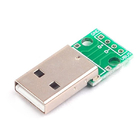 USB 2.0 Male ถึง 2.54mm DIP PCB Adapter Board