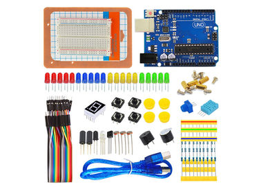 DIY วิทยาศาสตร์ชุดเริ่มต้น Arduino กับ UNO R3 คณะกรรมการขนมปังสำหรับโครงการอิเล็กทรอนิกส์ Arduino