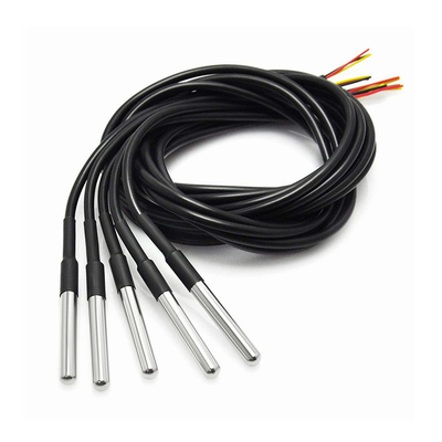 1M DS18B20 เซ็นเซอร์อุณหภูมิน้ำกันน้ำ Digital Stainless Steel Tube Thermal Probe Thermistor Temperature Control