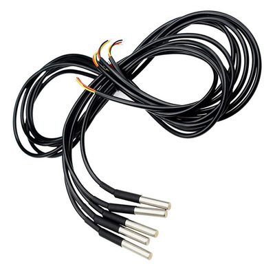 1M DS18B20 เซ็นเซอร์อุณหภูมิน้ำกันน้ำ Digital Stainless Steel Tube Thermal Probe Thermistor Temperature Control
