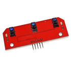 3 ช่องอินฟราเรดสีแดงติดตาม Arduino เซ็นเซอร์โมดูล CTRT5000 พร้อมไฟเลี้ยว LED จากโรงงาน