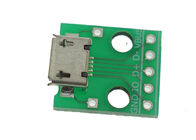 Arduino เซ็นเซอร์โมดูล 2.54mm ขา micro usb เพื่อจุ่มซ็อกเก็ตหญิงประเภท b กับการบัดกรีคณะกรรมการอะแดปเตอร์ของ