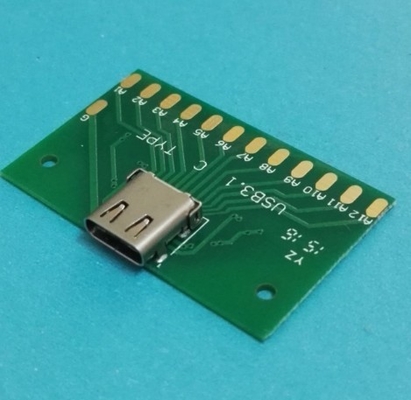 Okystar สีเขียวอะแดปเตอร์ USB Type C หญิง