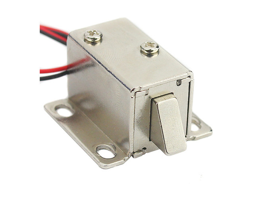 ล็อคตู้แม่เหล็กไฟฟ้า DC 12V ขนาดเล็ก 4mm Open Frame Solenoid สำหรับ Window