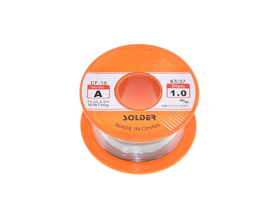 ชิ้นส่วนอิเล็กทรอนิกส์ Melt Rosin Core การประสาน ลวด ม้วน 1.0MM 50g