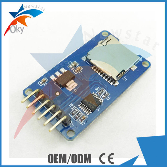 เครื่องอ่านการ์ด TF Micro SD Card ขนาดเล็กสำหรับ Arduino / Slot TF เครื่องอ่านการ์ดหน่วยความจำ TF
