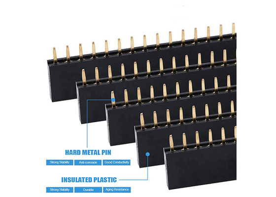 บอร์ด PCB แถวเดี่ยวแถวเดี่ยวหัวหมุดหญิง Strip Starter Kit สำหรับ Arduino 120pcs